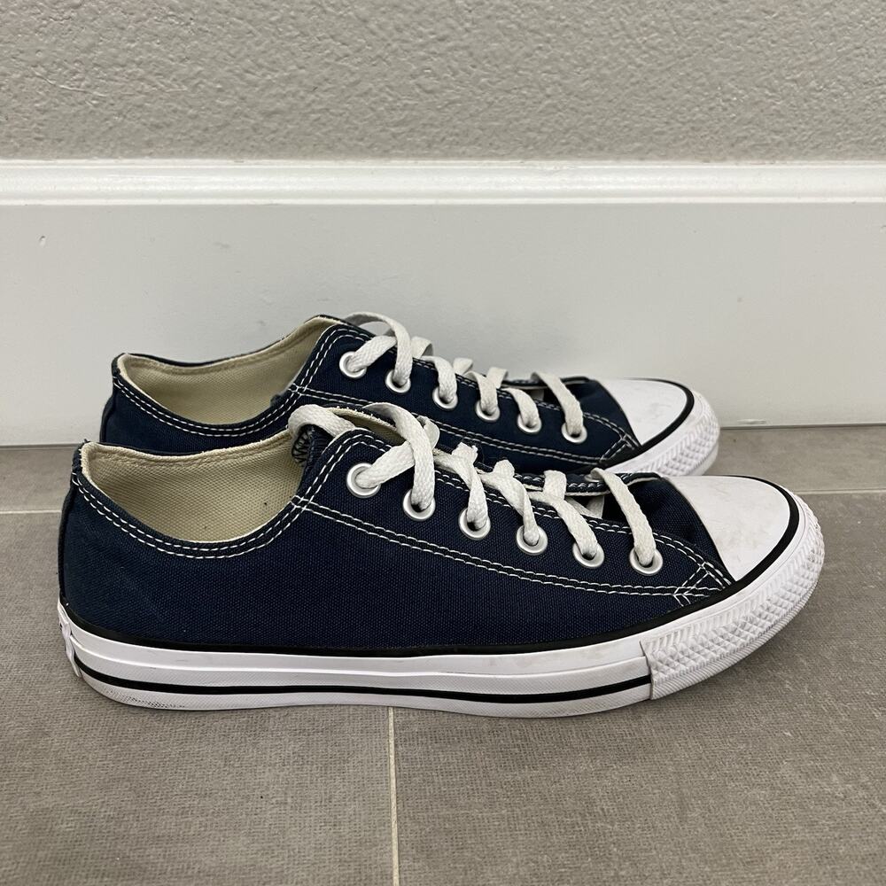 Converse Chuck Taylor All Star Mens 6/Womens 8 Blue Low Top Casual Shoes